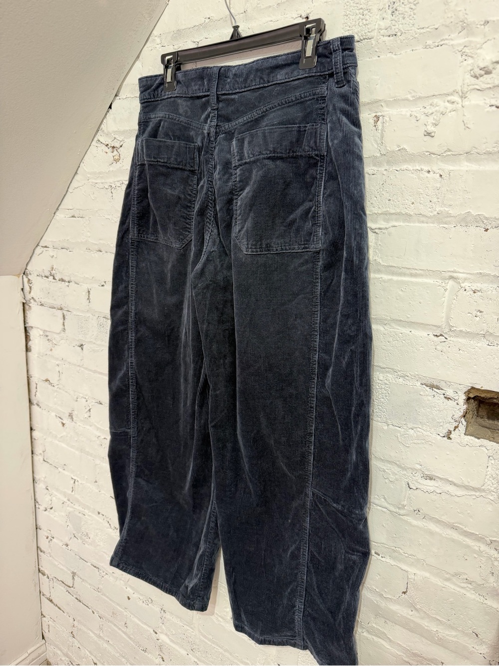 Anthropologie Pilcro Kenna Heritage Corduroy Barrel Pants Navy Size 30 - Picture 6 of 8